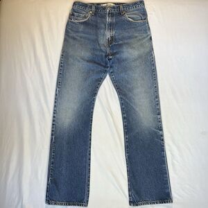 Y2K Levis 517 Bootcut Jeans Mens 32x34 Crazy Faded Distressed Thrashed Denim VTG